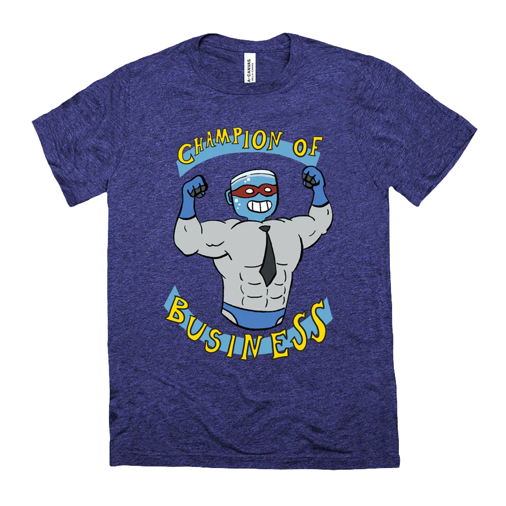 M Bubz Comix Shirt Champion of Business Small S by Jackbox Games